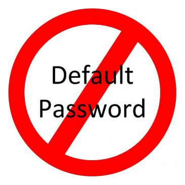No Default Passwords