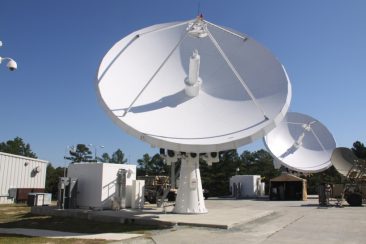 The Fort Bragg Regional Hub satellite dishes