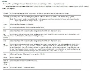 Reload Command Structure